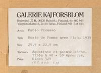 Buste de Femme avec Fichu , 1939