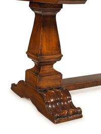 A Baroque Style Walnut Refectory Table