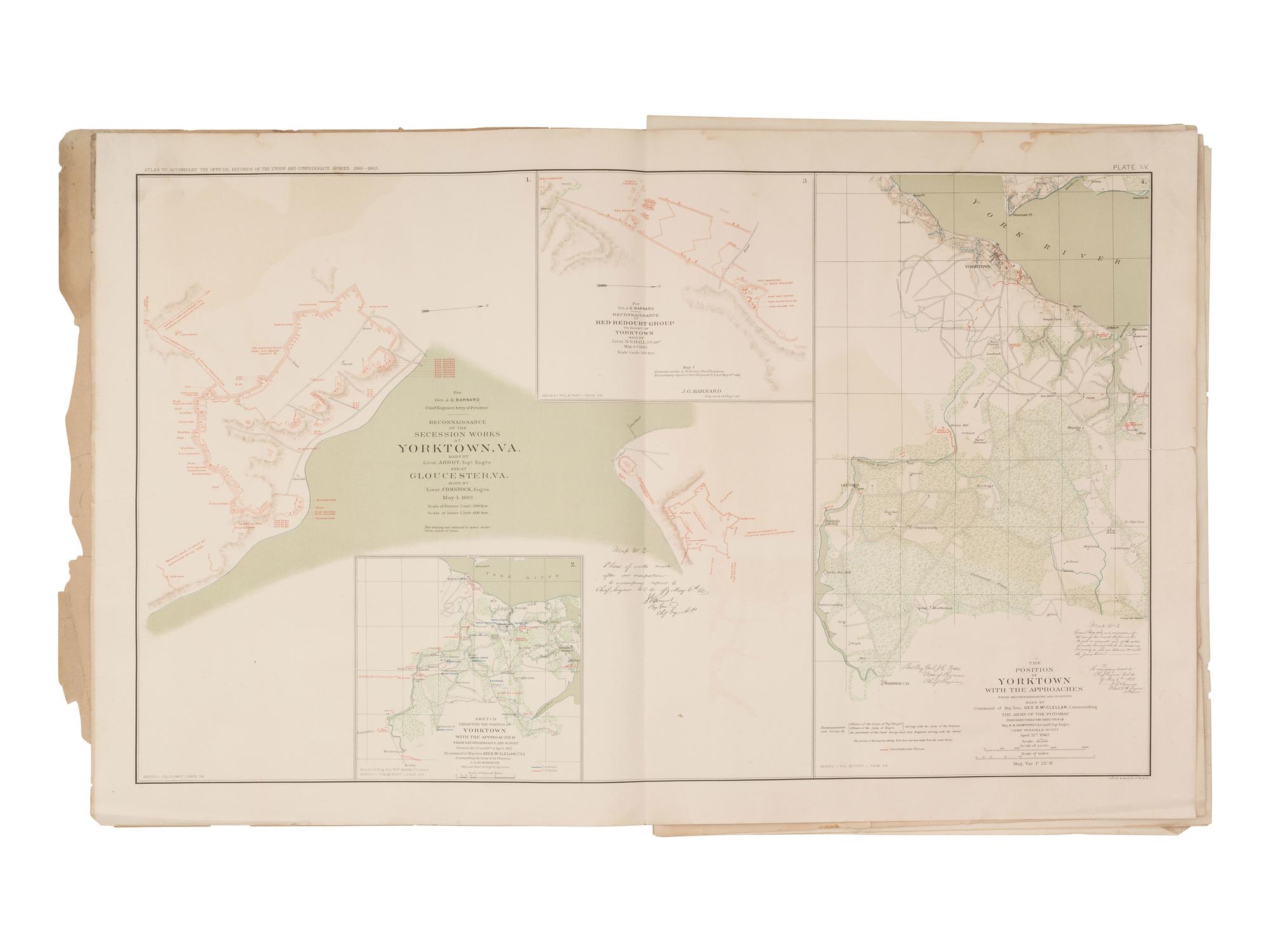 [CIVIL WAR]. A collection of more than 50 Civil War maps published ca 1860s-1870s.