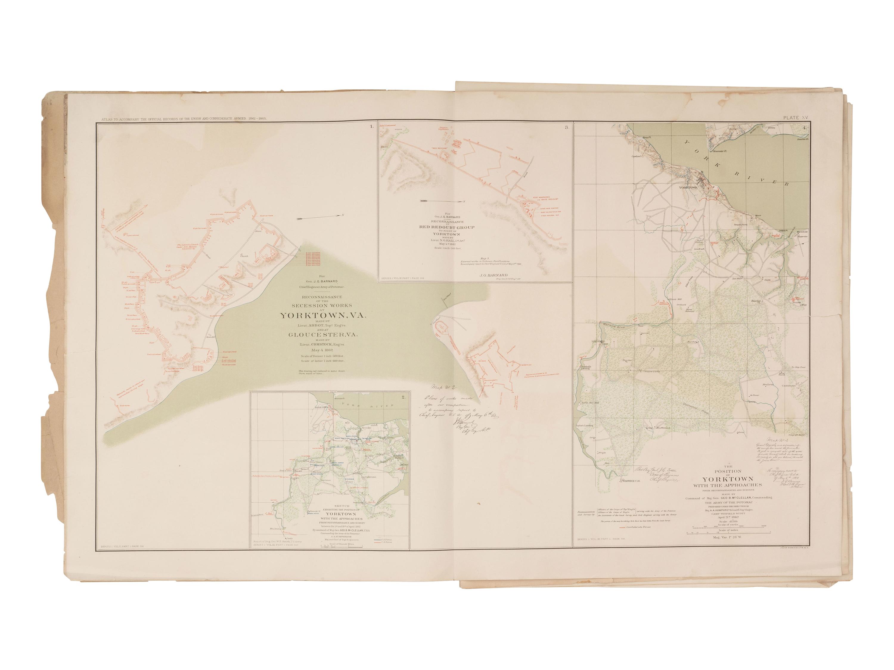 [CIVIL WAR]. A collection of more than 50 Civil War maps published ca 1860s-1870s.