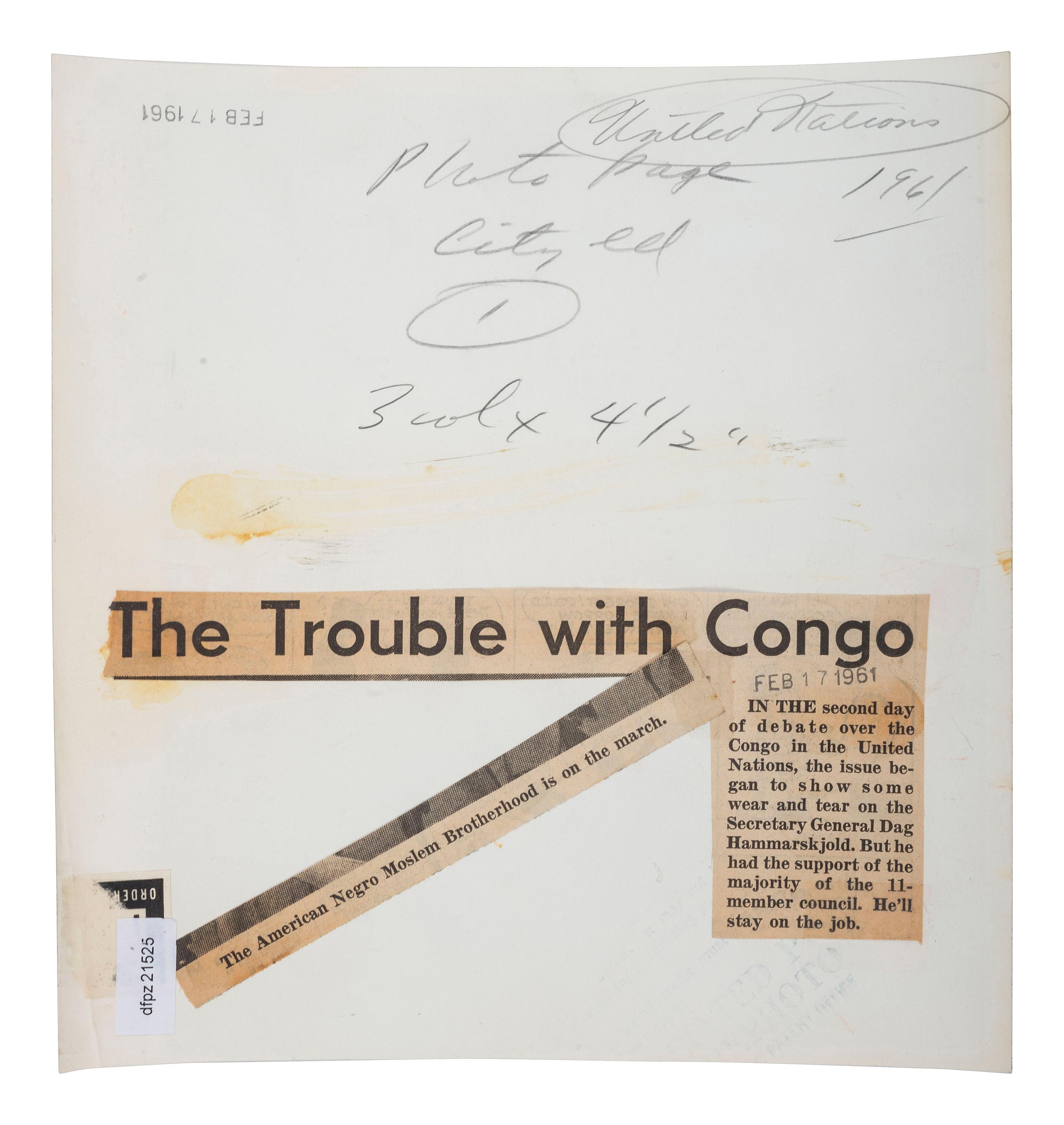 [AFRICA]. A group of 15 press photographs relating to leaders, events, and conflict in Africa. Ca 1930s-1960s.