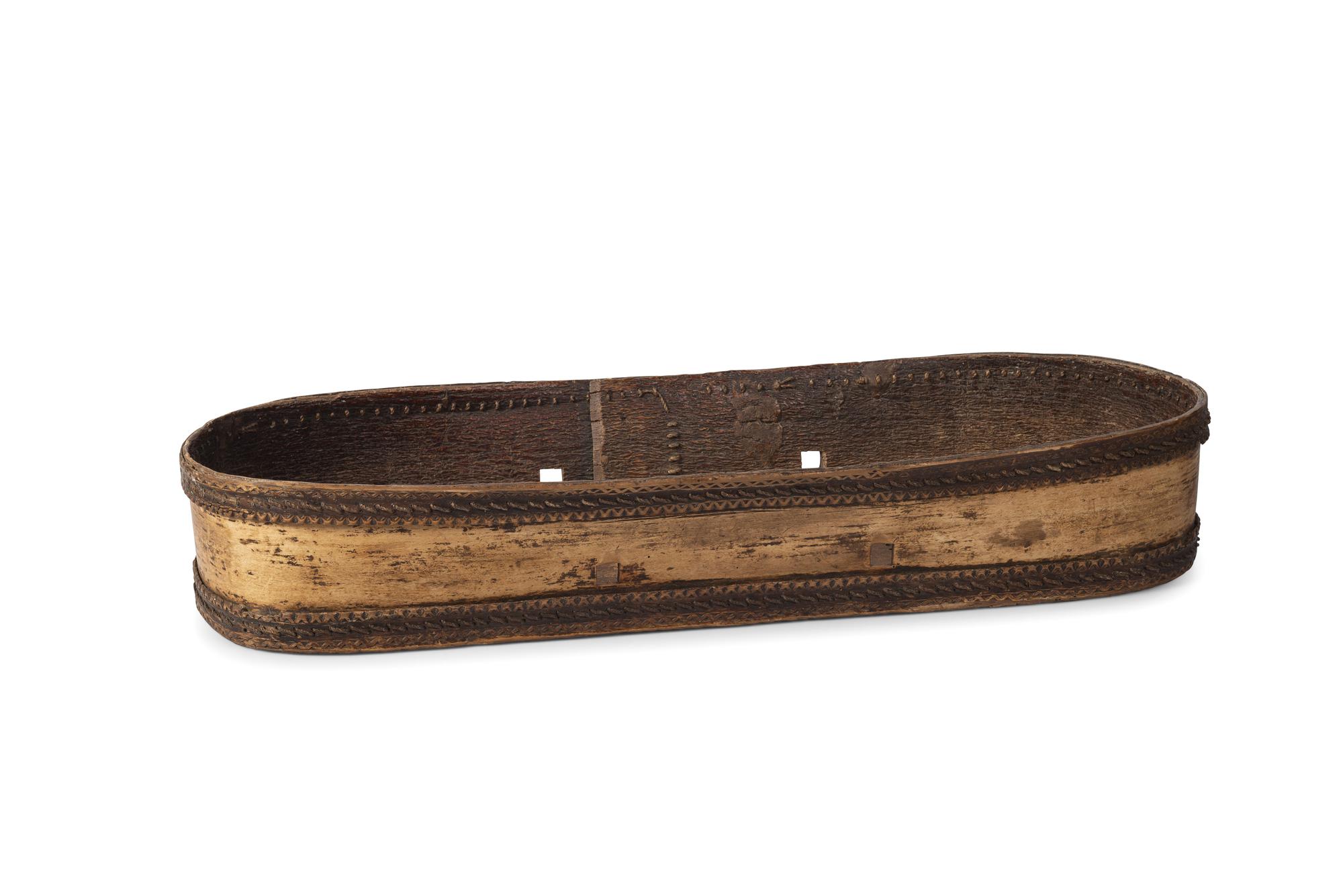 Great Lakes Bentwood Birchbark Cradle