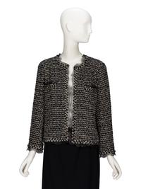 Chanel, Lace-Trimmed Tweed Cardigan Jacket