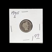 A Large Collection of Seated Liberty Barber and Mercury 10c Coins