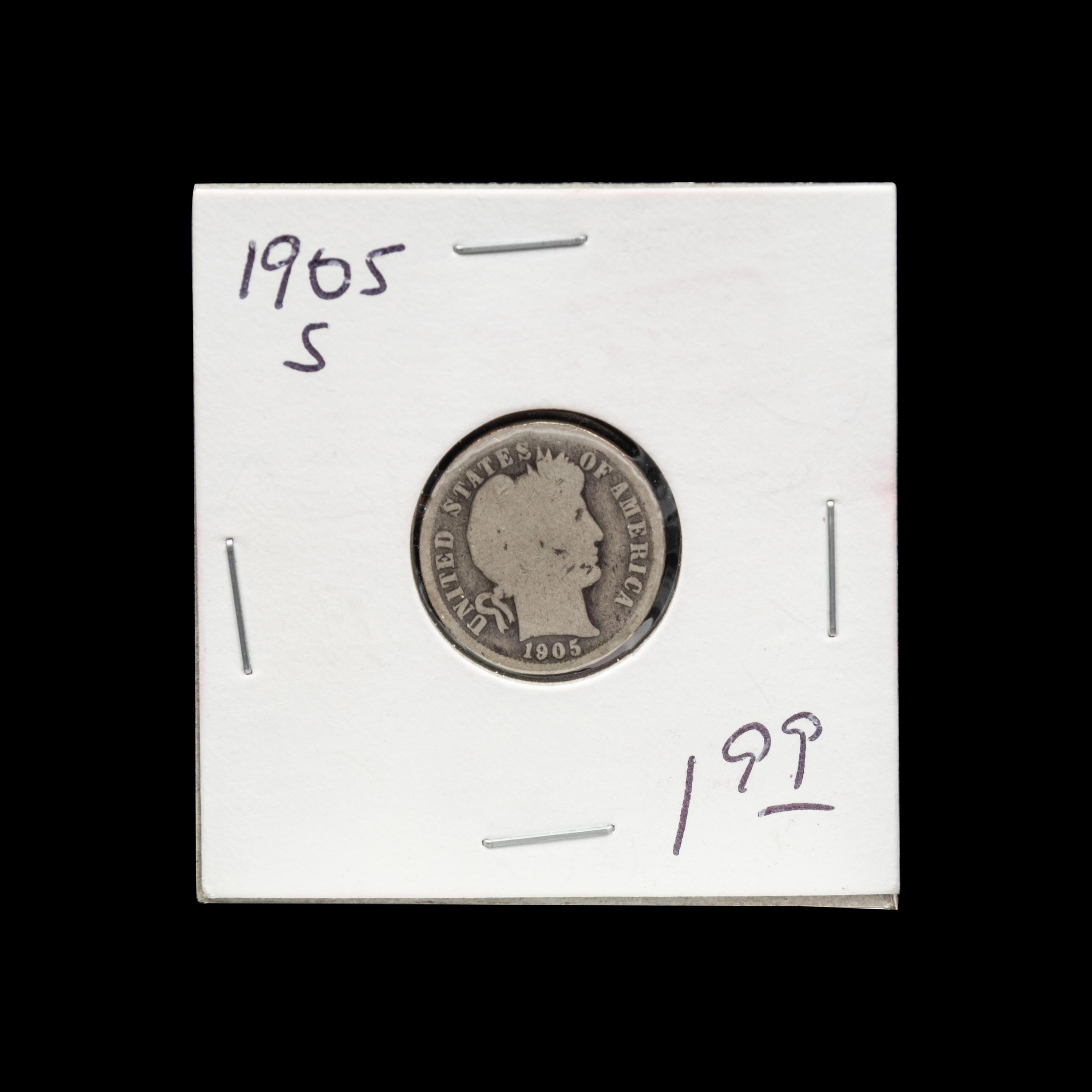 A Large Collection of Seated Liberty Barber and Mercury 10c Coins