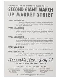 [CIVIL RIGHTS]. Second Giant March Up Market Street . [San Francisco, CA], [1964].