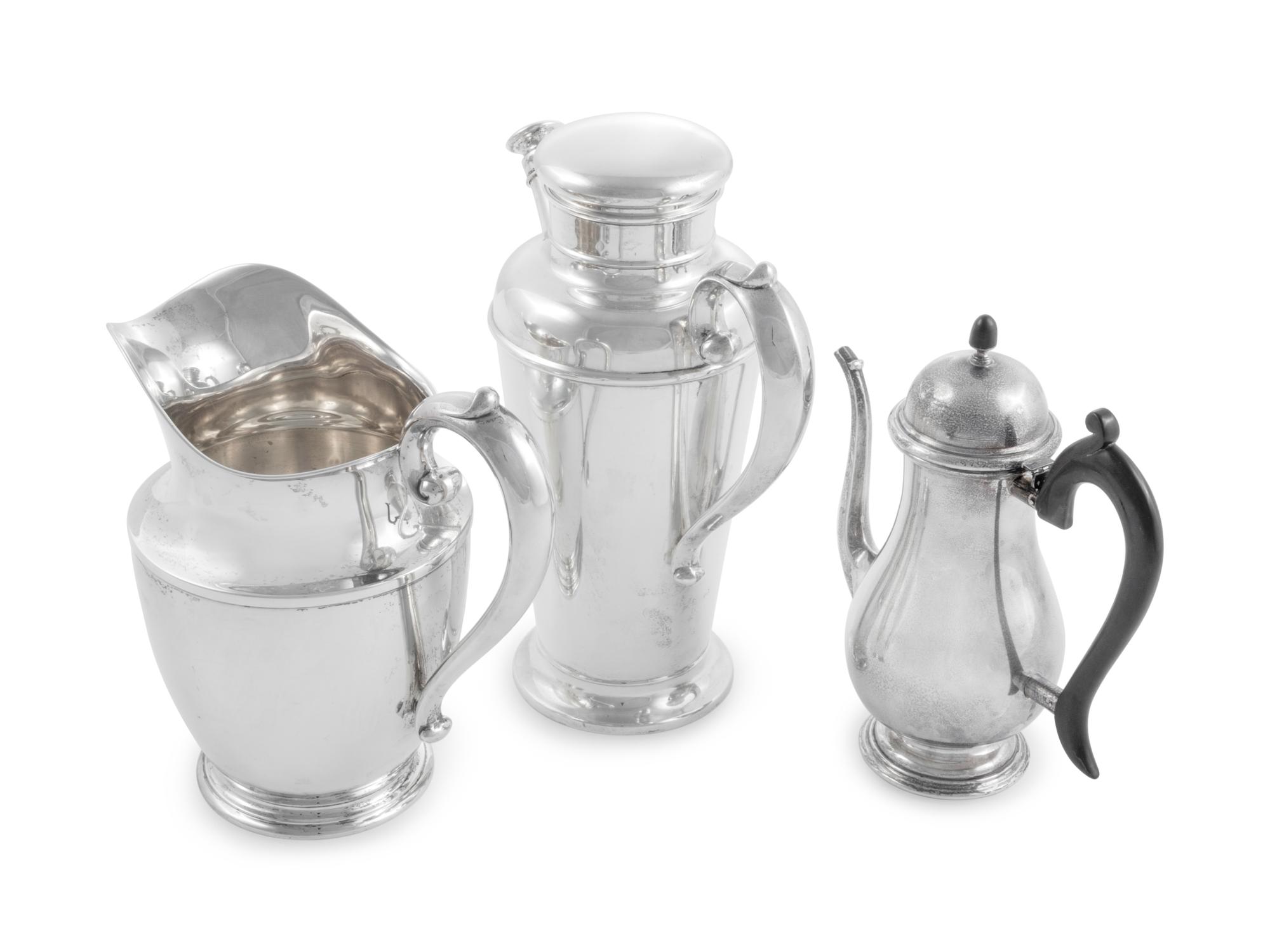 Three American Silver Holloware Articles