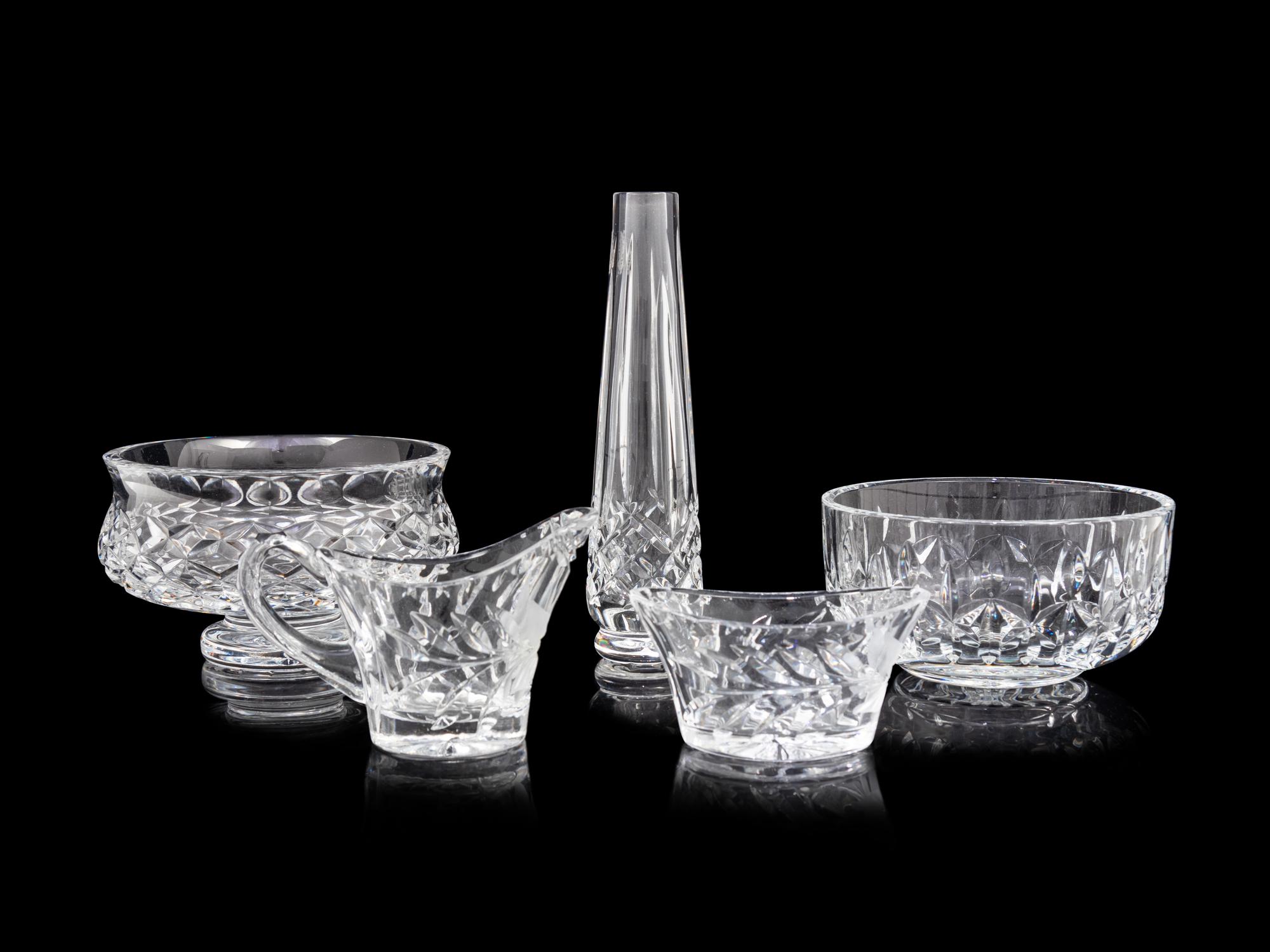Five Waterford Cut Glass Table Articles