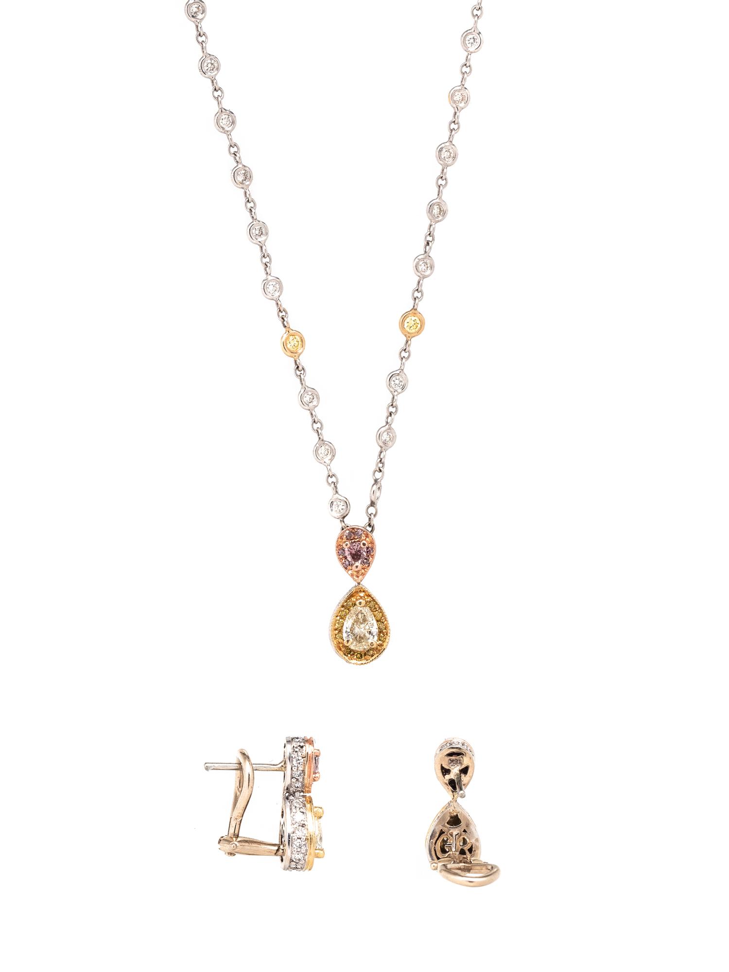 DIAMOND AND COLORED DIAMOND SET