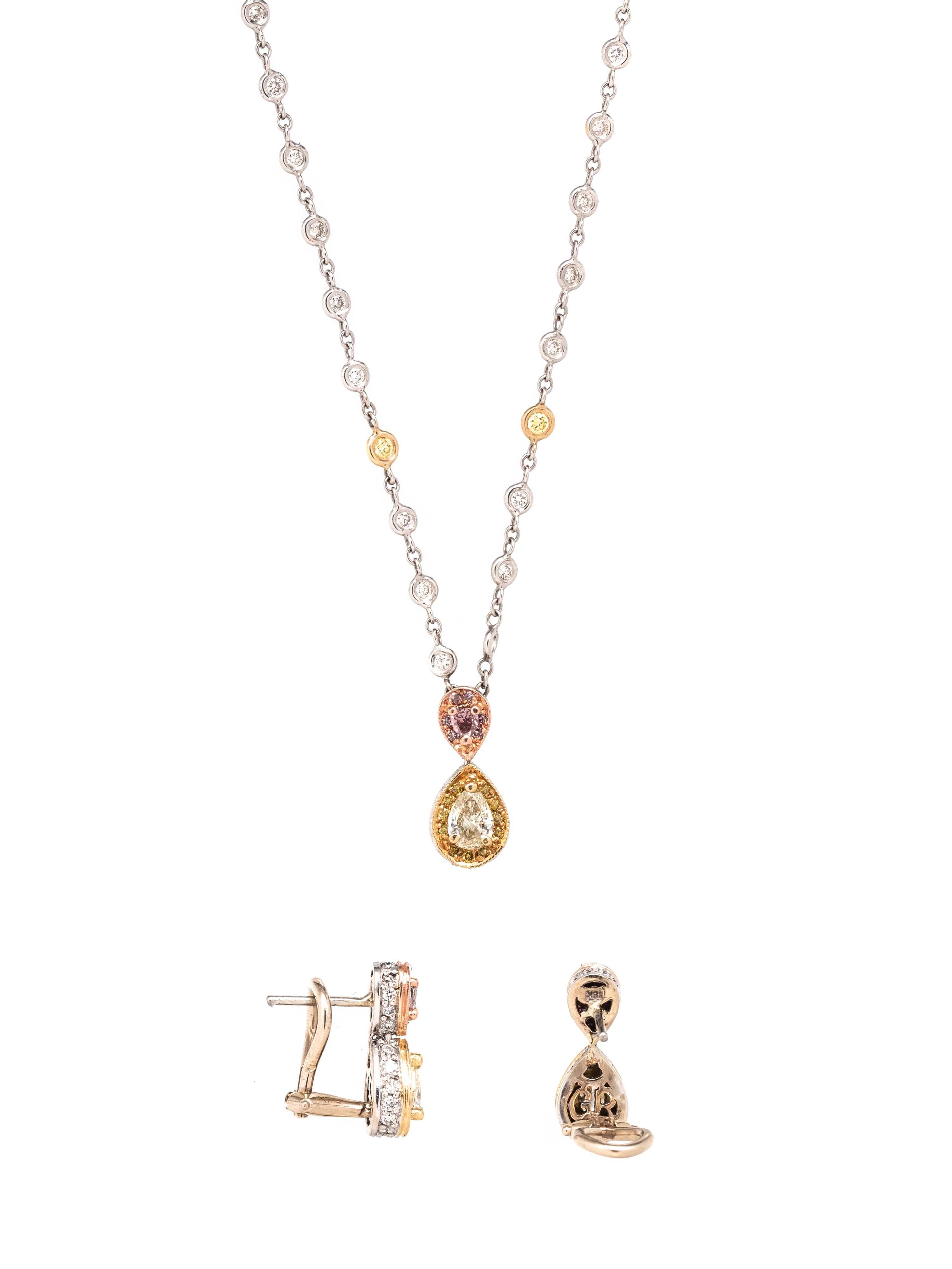 DIAMOND AND COLORED DIAMOND SET