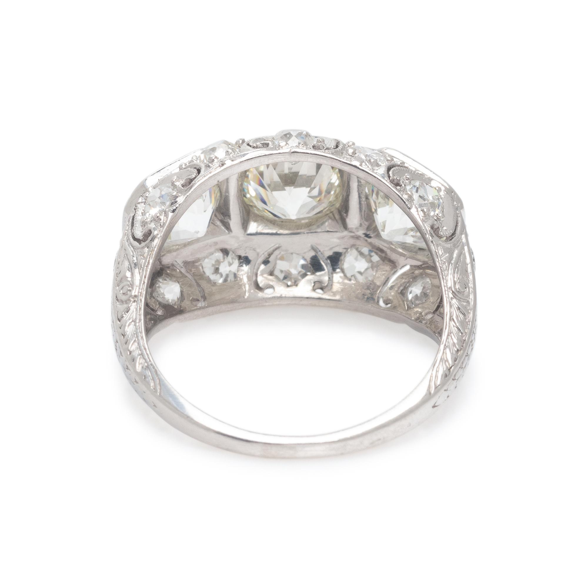 ART DECO, DIAMOND RING
