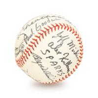 A Group of Five Baseballs, Three Signed