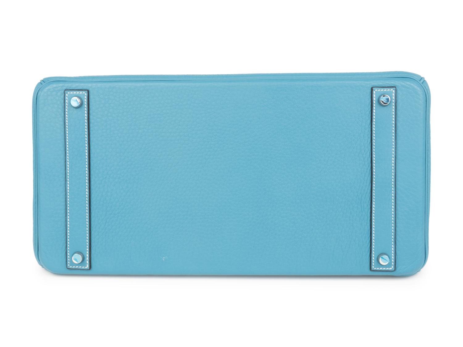 Hermès Turquoise Leather Birkin Bag, 2007
