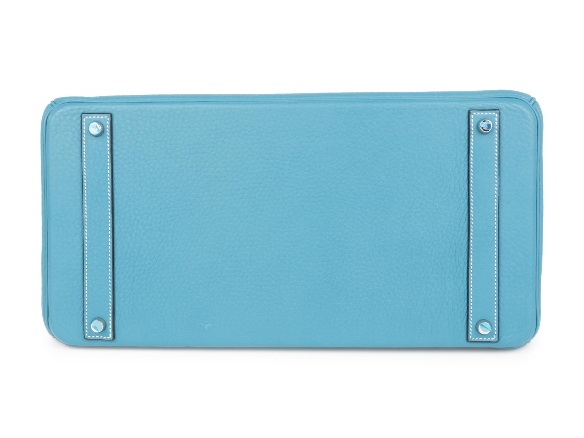 Hermès Turquoise Leather Birkin Bag, 2007
