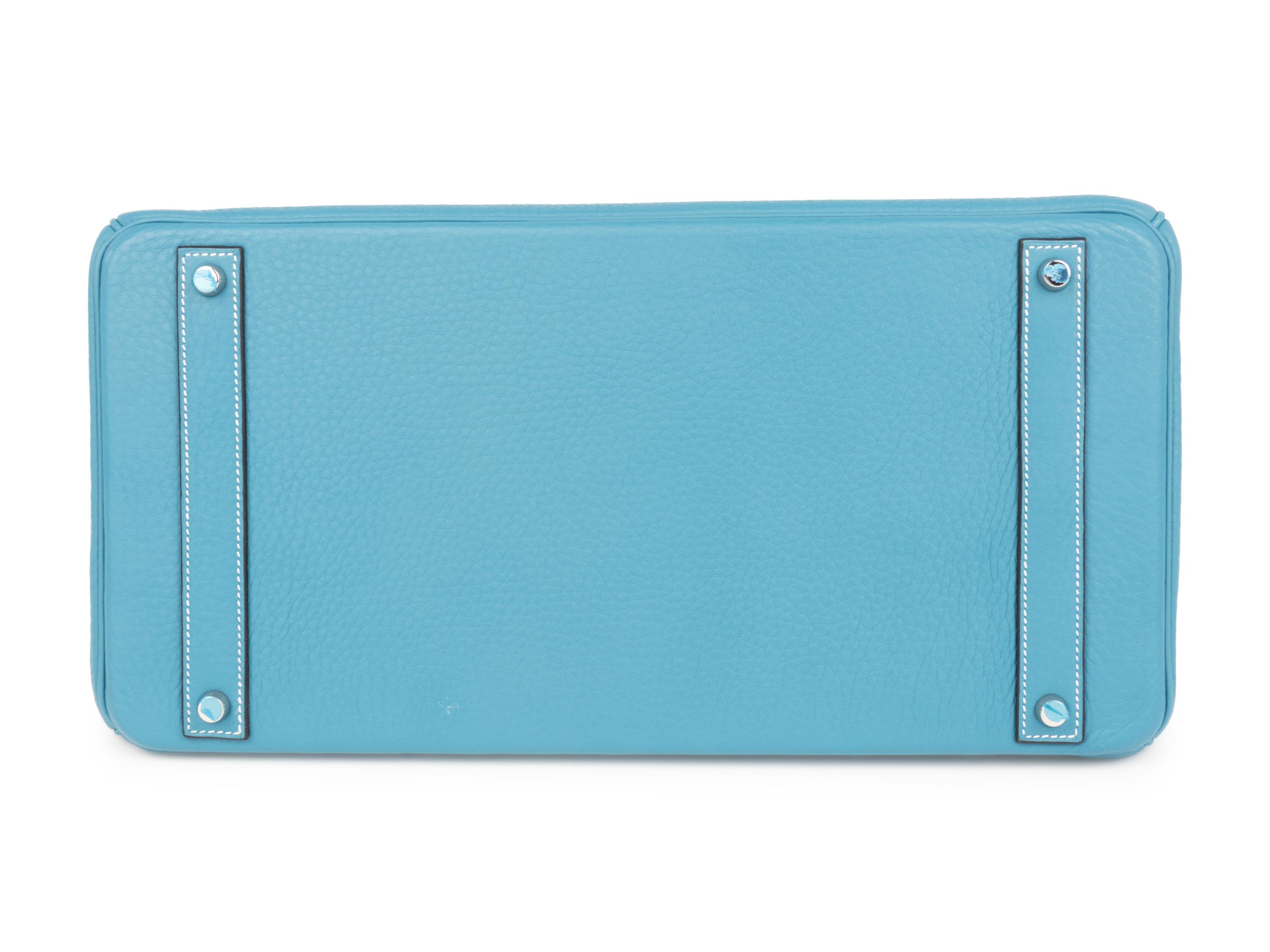 Hermès Turquoise Leather Birkin Bag, 2007