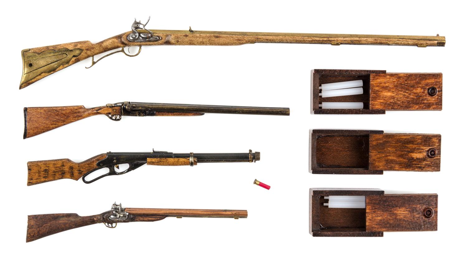 A Group of Four Firearms Length of first 5 1/2 inches. — Various Makers