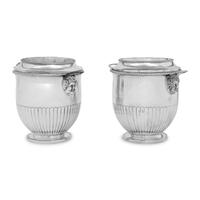 A Pair of Silver-Plate Wine Coolers