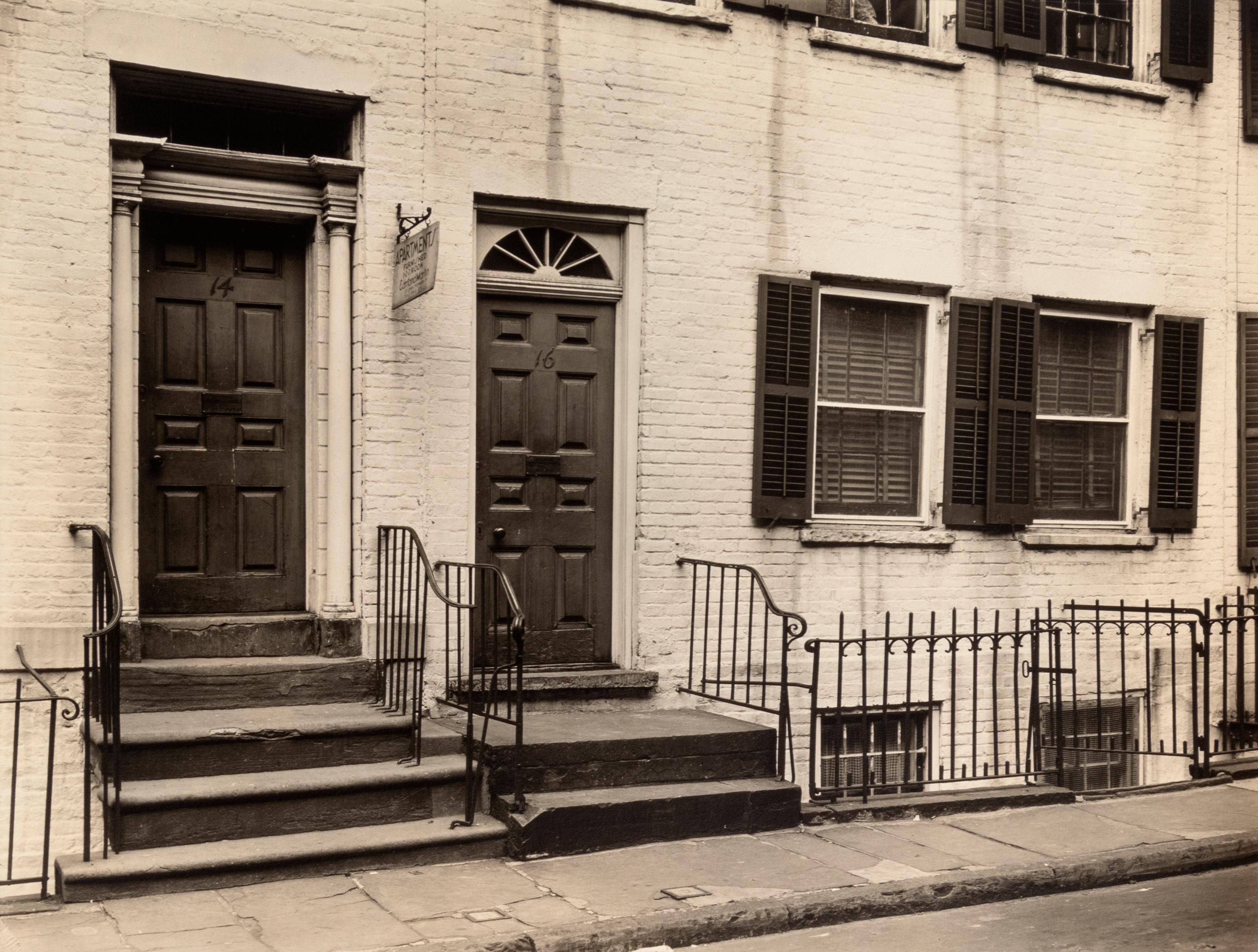 Doorway, 204 West 13th Street, Fifth Avenue, No. 8 (Marble House) and Gay Street #14-16 (a group of three works from Changing New York)