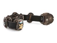 Figural Mosaic Inlay Concha Belt