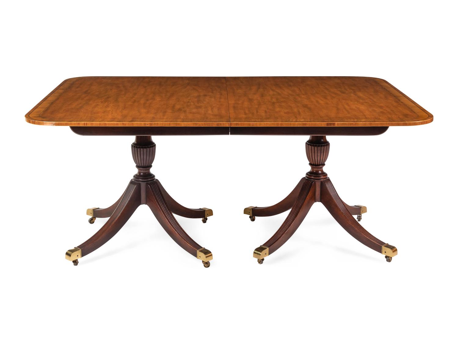 A Regency Style Mahogany Dining Table