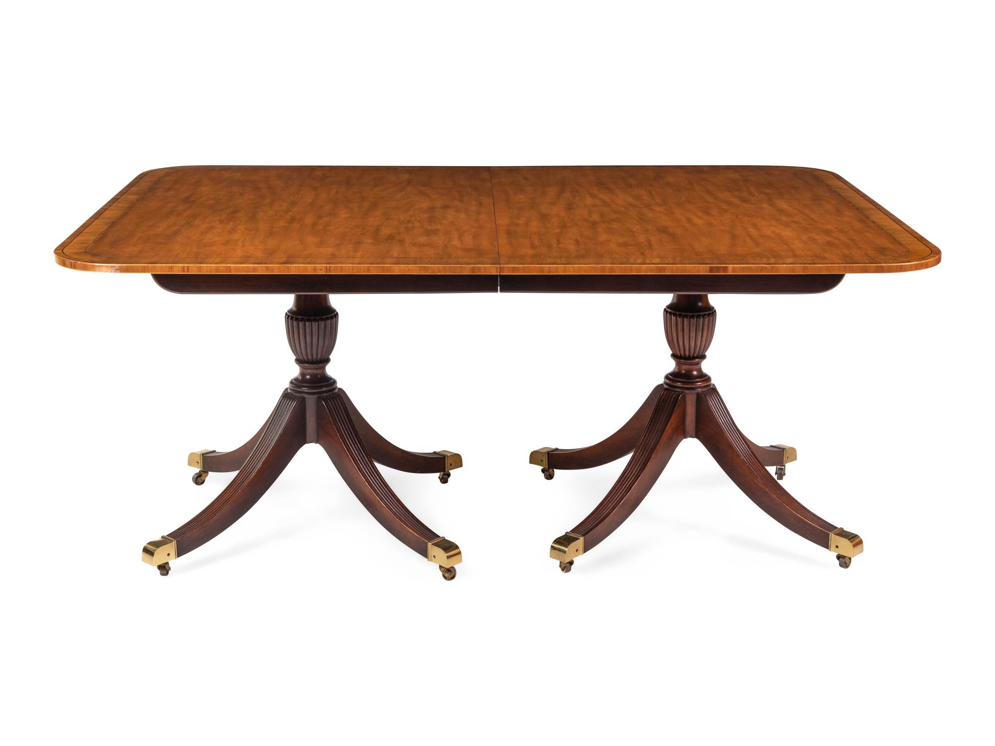 A Regency Style Mahogany Dining Table