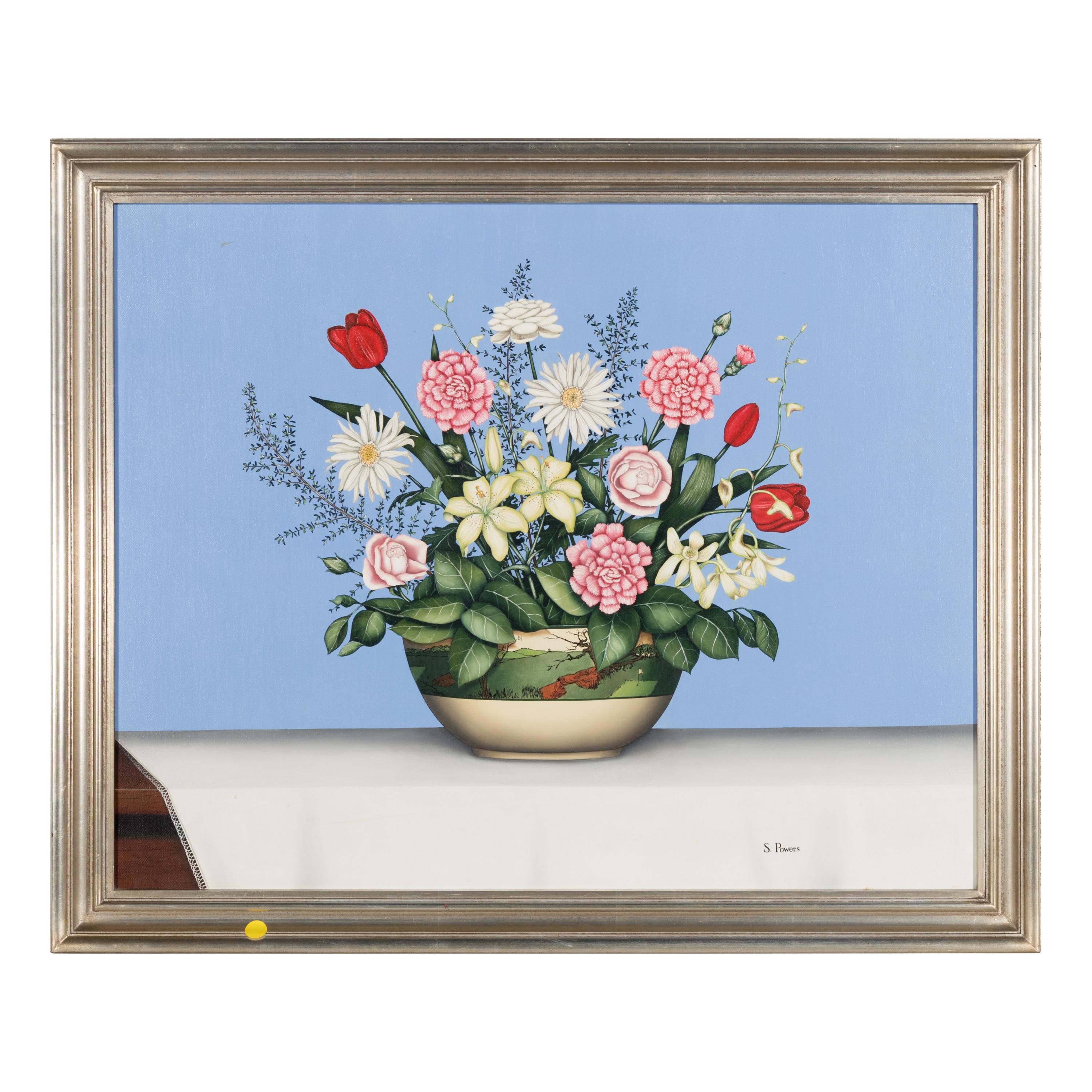 Susan Powers (American, b. 1954) — Floral bowl still ilfe
