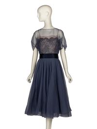Organza Cocktail Dress, 1957