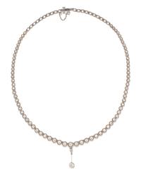 A Platinum and Diamond Riviere Necklace, 14.90 dwts.