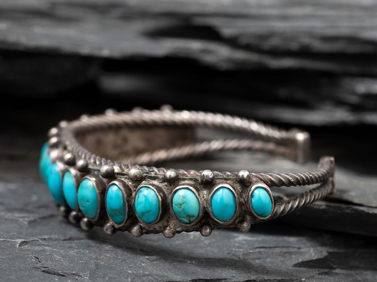 Navajo Slender Cuff Bracelet, Collected by Hoffman Birney (1891-1958)