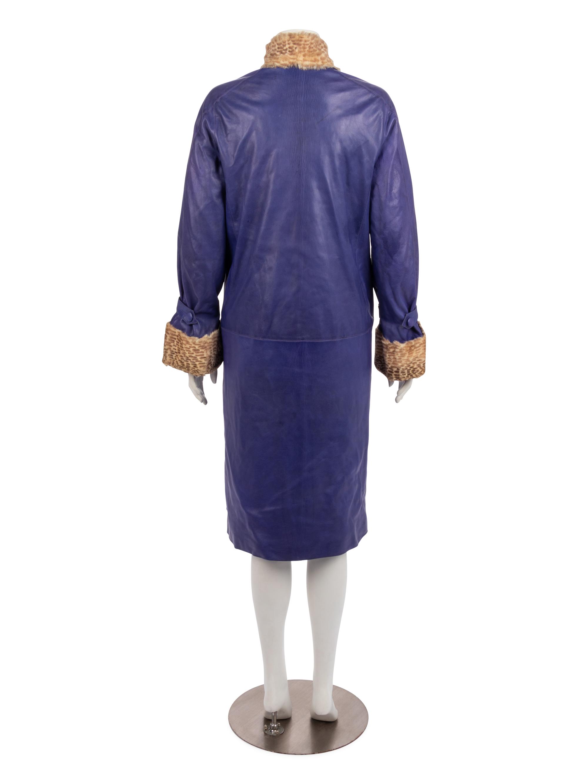 Callot Soeurs Leather and Fur Coat, Winter 1927-28