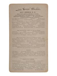 [NATIVE AMERICANS]. 2 photographs of Sitting Bull, incl. examples by FISKE and CROSS.