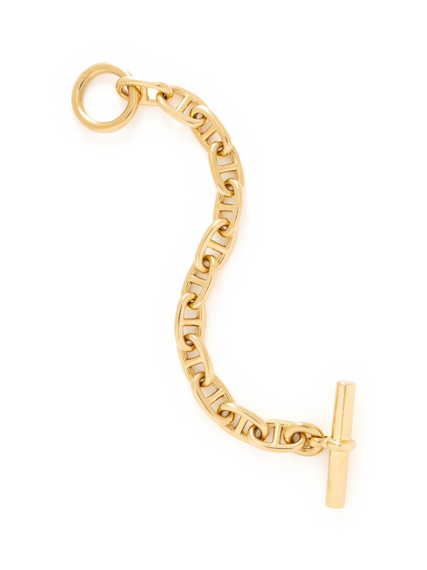 HERMÈS, YELLOW GOLD 'CHAÎNE D'ANCRE' BRACELET