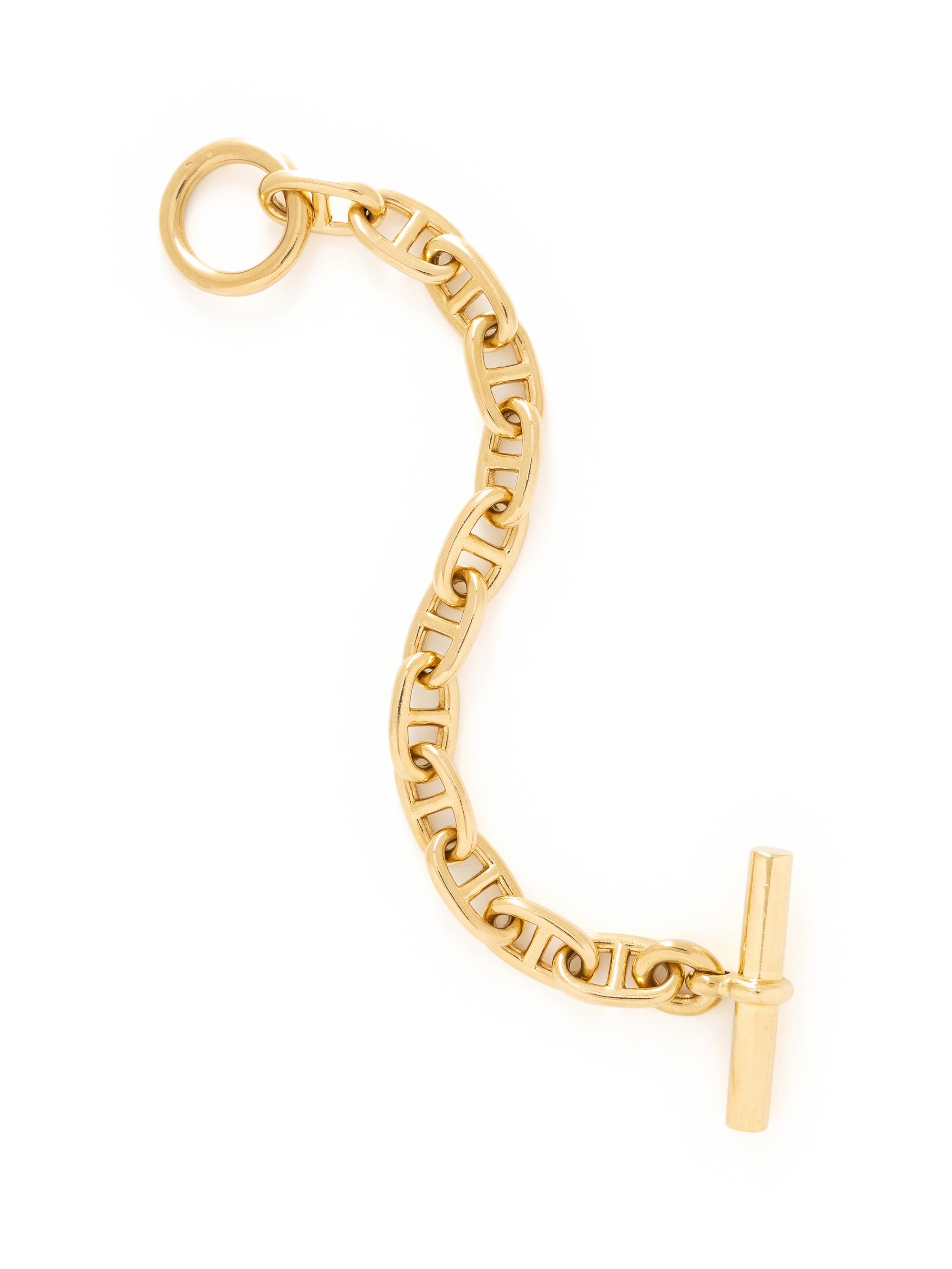 HERMÈS, YELLOW GOLD 'CHAÎNE D'ANCRE' BRACELET