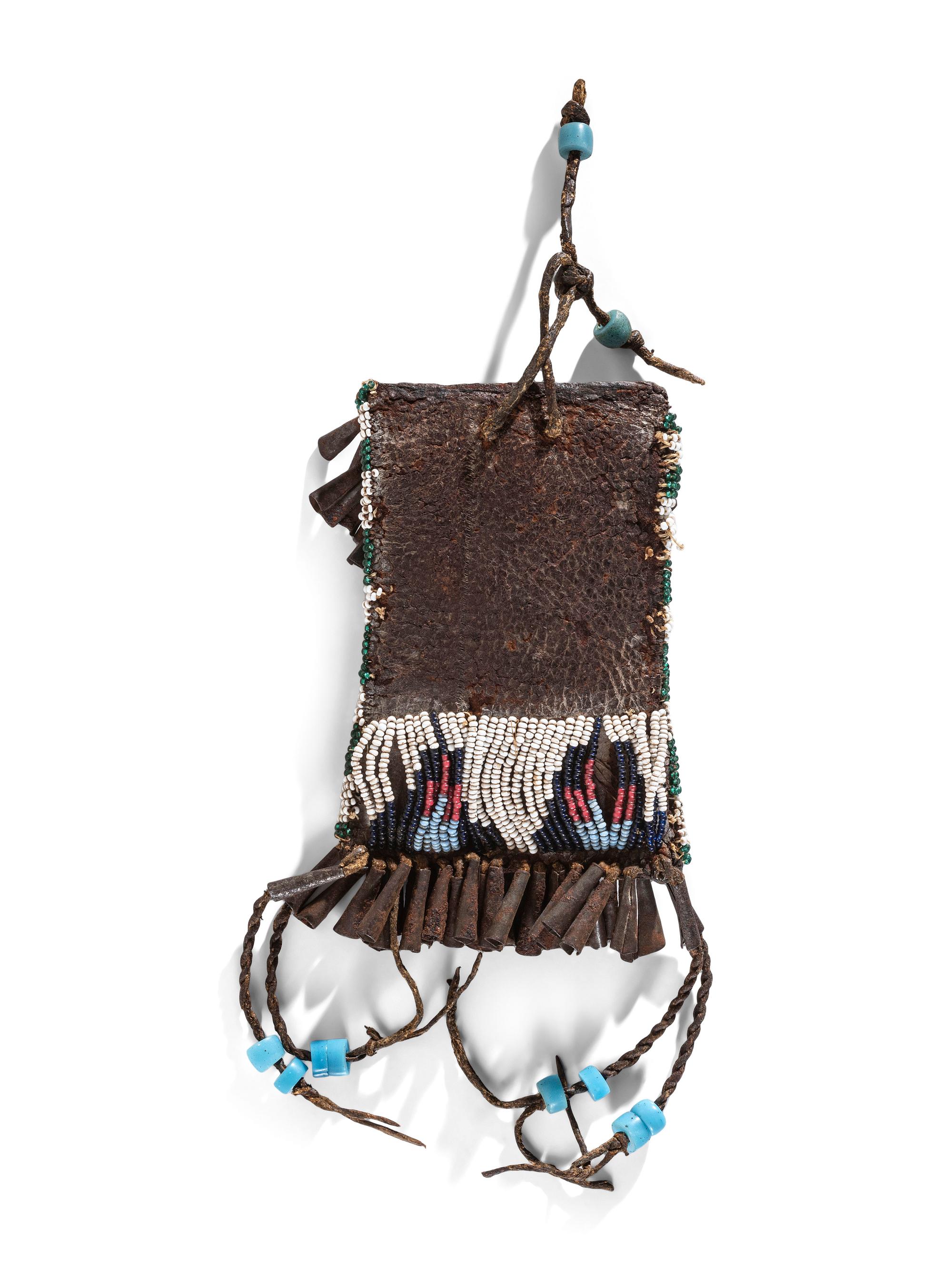 Sioux Beaded Hide Strike-a-Light Bag