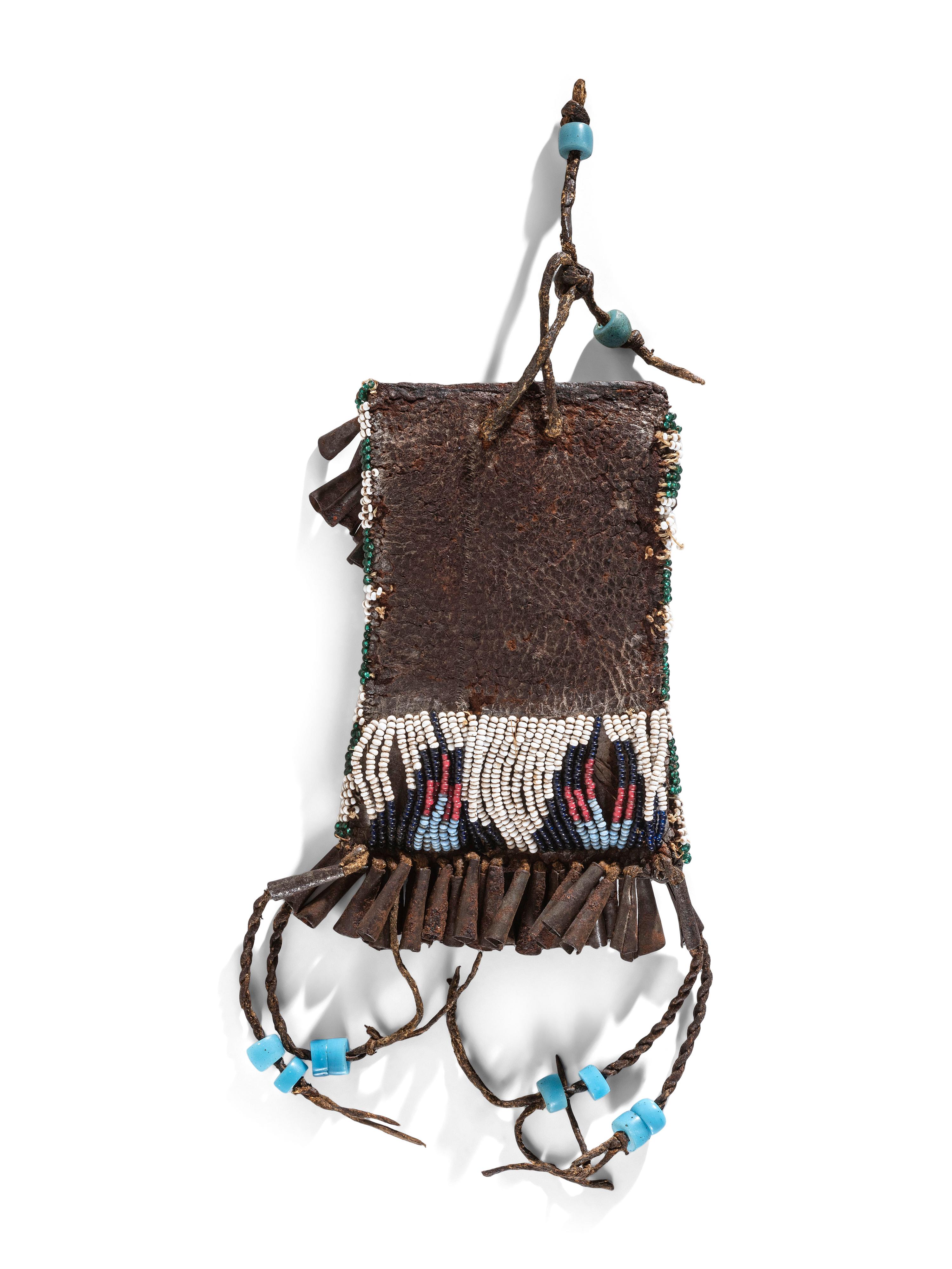 Sioux Beaded Hide Strike-a-Light Bag