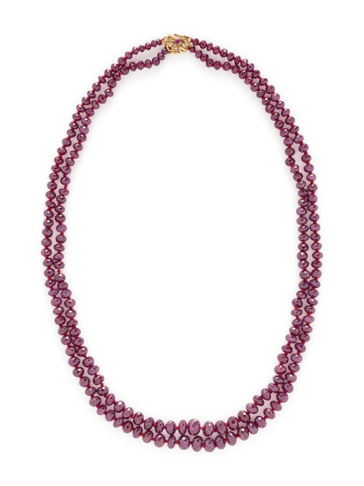RUBY BEAD NECKLACE