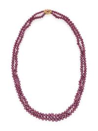 RUBY BEAD NECKLACE