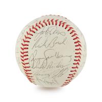 A Group 1984 Chicago Cubs Items (Including Team Signed Autograph Baseball)