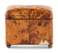 A Regency Silver Mounted Tortoise Shell Tea Caddy