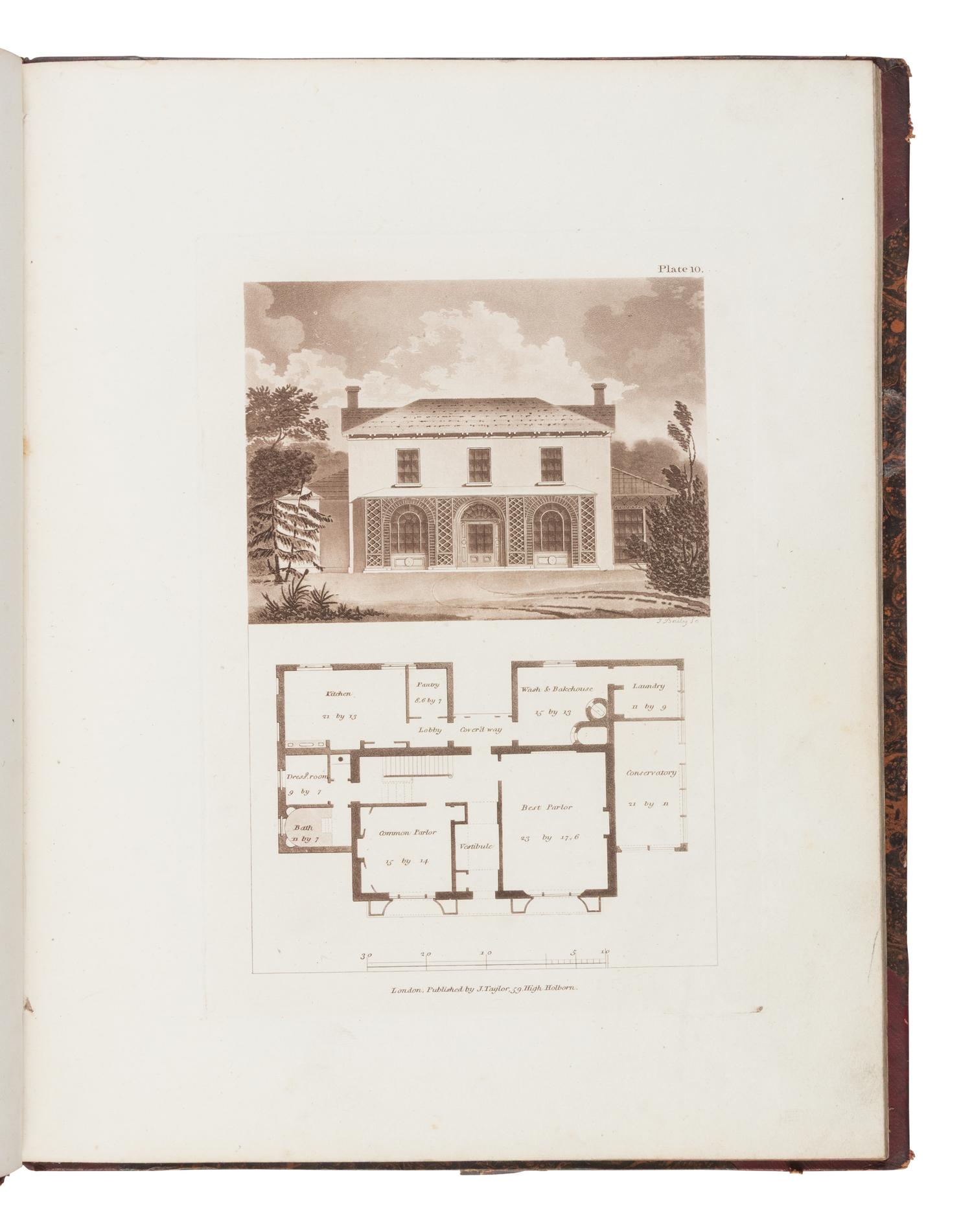 [Architecture] Laing, David. Hints for Dwellings, Consisting of Original Designs for Cottages, Farm-Houses, Villas, Etc .