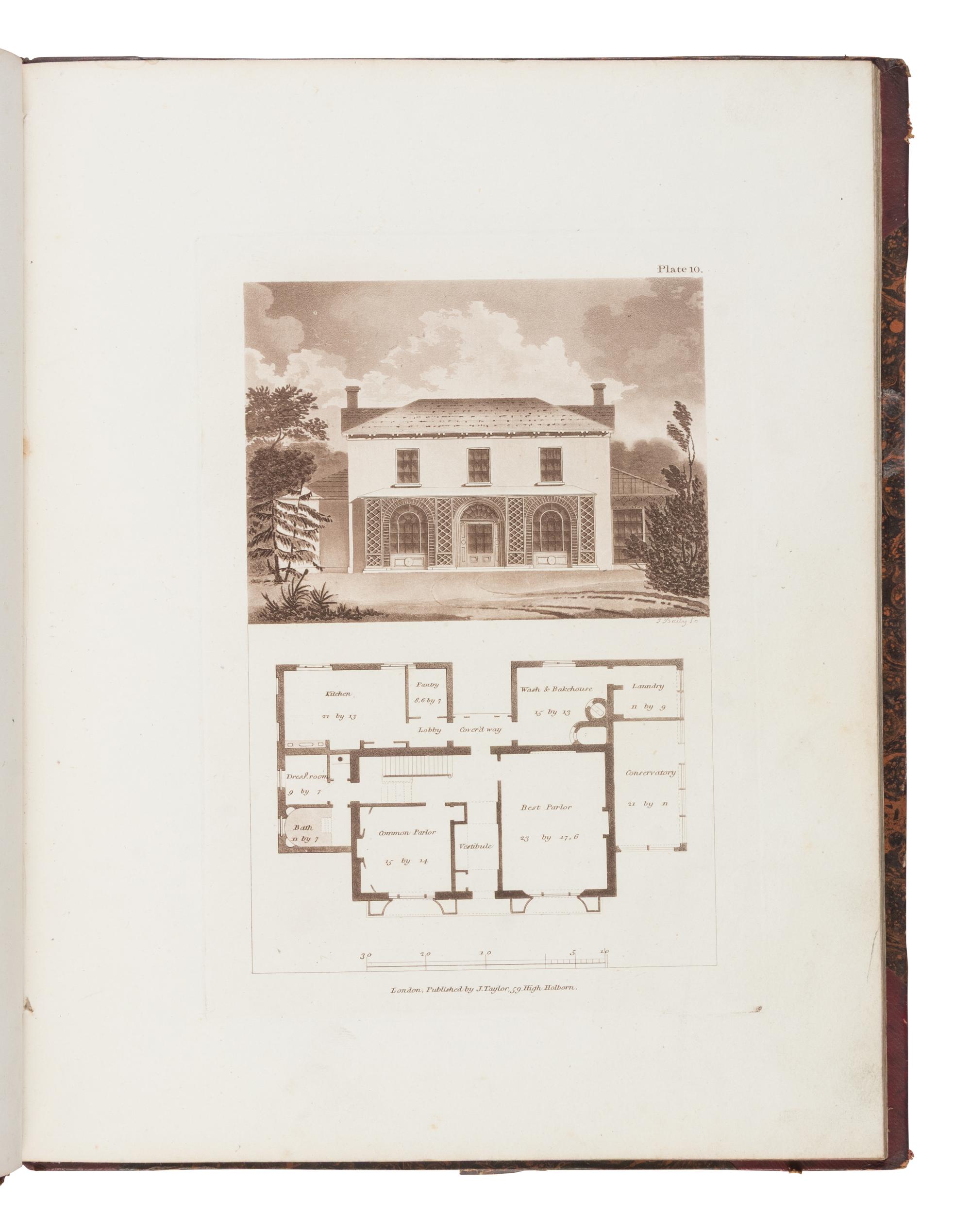 [Architecture] Laing, David. Hints for Dwellings, Consisting of Original Designs for Cottages, Farm-Houses, Villas, Etc .