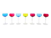Seven Val St. Lambert Stemware Articles