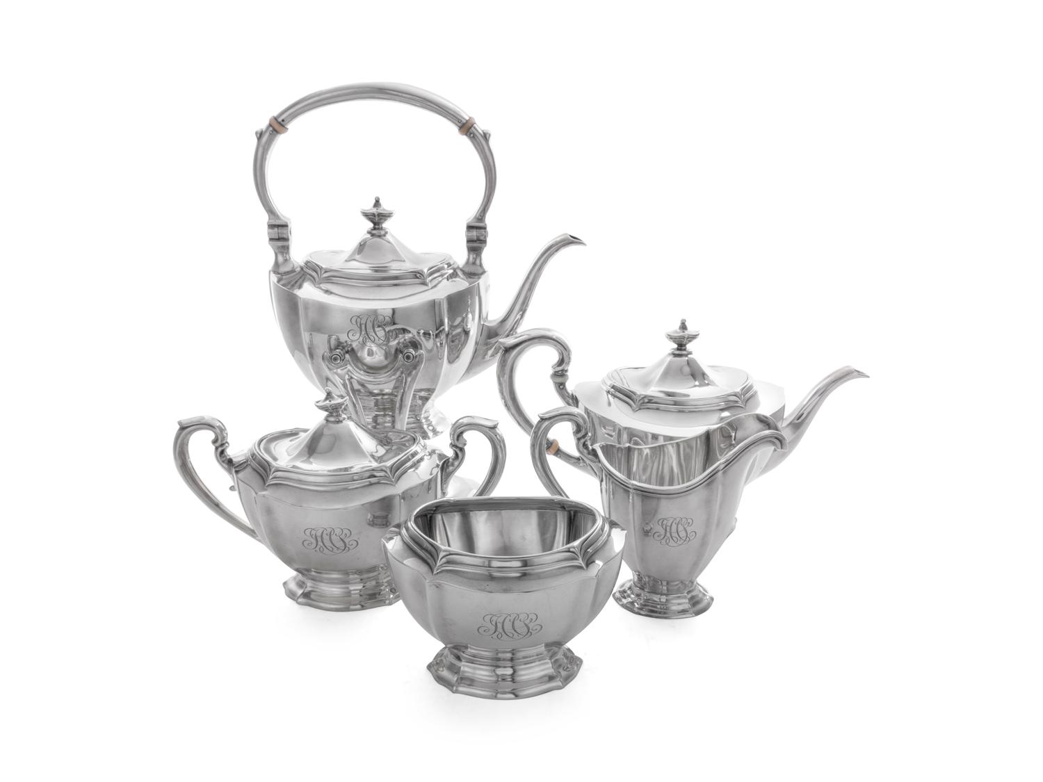 An American Silver Five-Piece Tea and Coffee Service