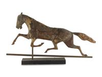 A Molded Copper and Cast Zinc Ethan Allen Weathervane