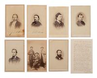 [CIVIL WAR] Civil War CDV collection likely assembled by a soldier, incl. generals, signed portraits, and a view of "The Castle" in Vicksburg, MS.