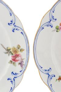 A Group of Four Sèvres Porcelain Plates