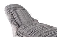 A Scalamandré-Retailed Chaise Longue with Cut Velvet Upholstery