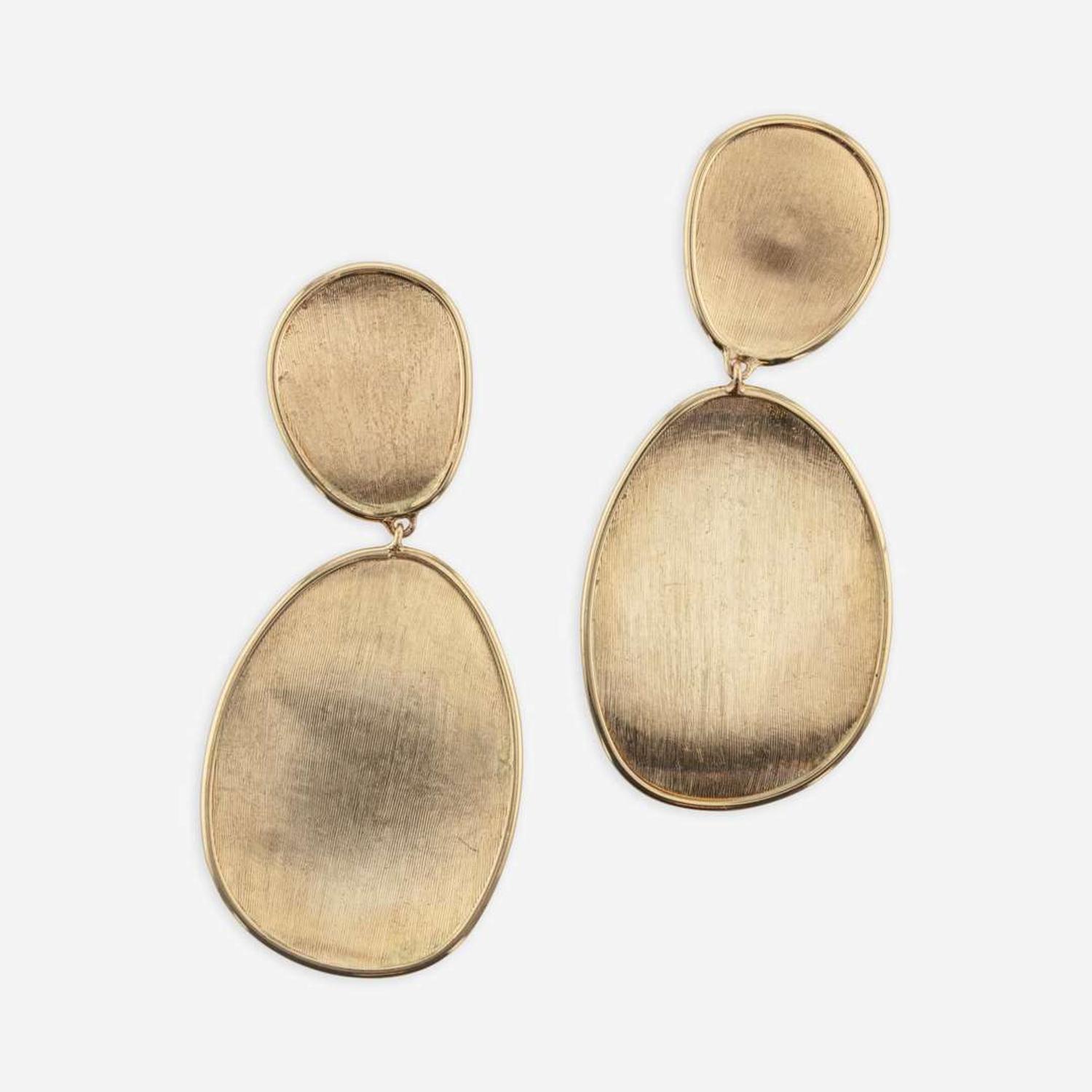 Collection of Four Pairs of 18K Yellow Gold Marco Bicego Earrings