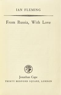 [Literature] Fleming, Ian. Group of 4 First Editions