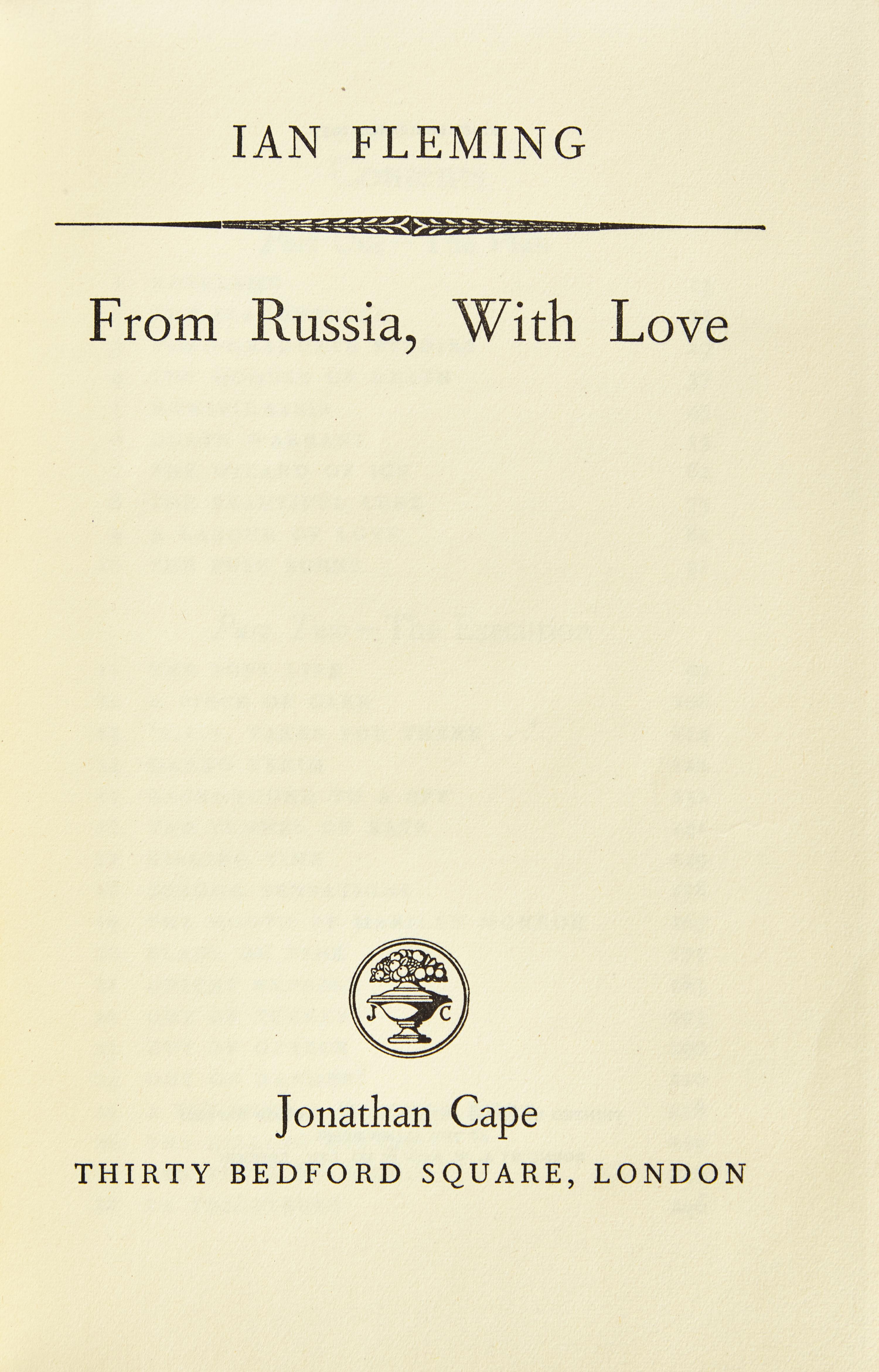 [Literature] Fleming, Ian. Group of 4 First Editions